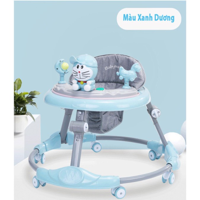 Xe tròn tập đi cho bé 2in1-có nhạc đèn