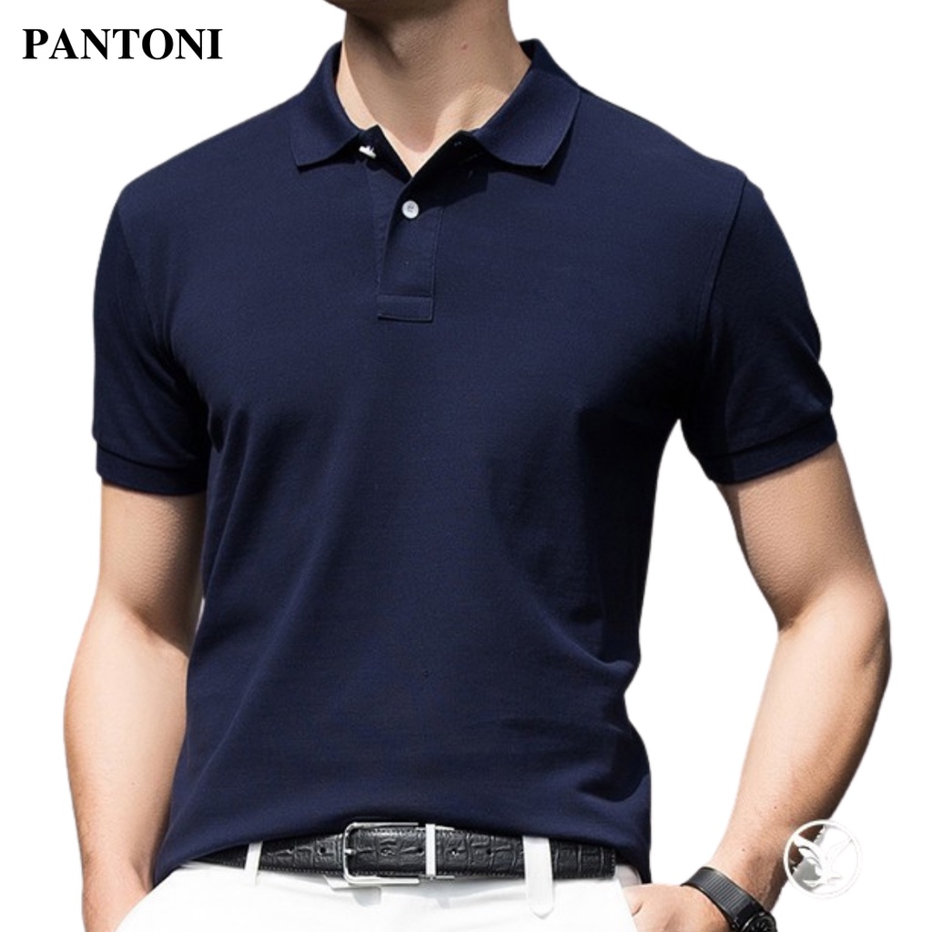 Áo polo nam cổ bẻ pantoni, Áo thun nam ngắn tay chất cotton dày dặn thoáng mát (ACB)