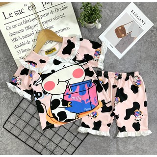 Bộ ngố cổ bèo bé gái -Hot sale