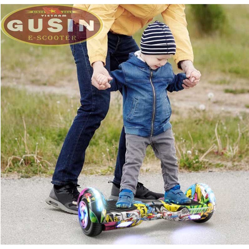 XE ĐIỆN CÂN BẰNG 6.5 INCH GUSIN BẢO HÀNH 2 NĂM LOA BLUETOOTH ĐÈN LED
