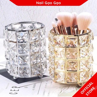 Cốc dựng cọ Nail- Cốc đựng cọ trang điểm pha lê sang chảnh cao cấp