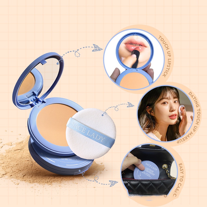 Phấn Phủ Dạng Bột Mềm Mịn Trang Điểm Tự Nhiên Lâu Trôi Chống Thấm Nước CFH