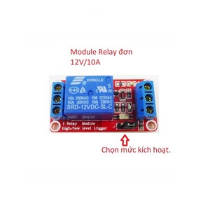 Module Relay đơn 12V/10A