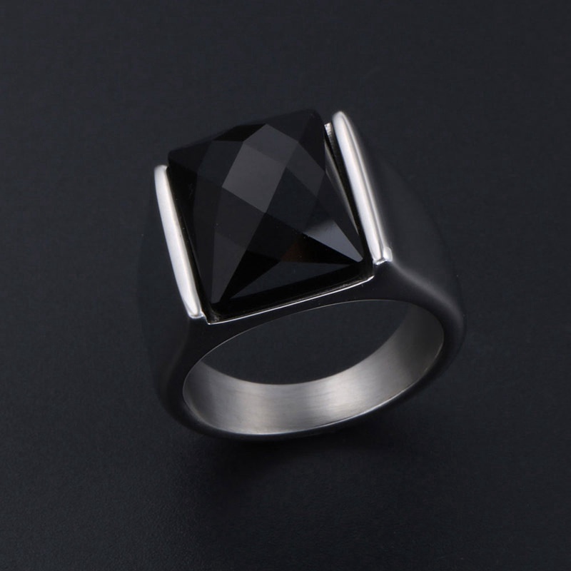 Personality Fashion Ruby Diamond Reflective Men and Women Ring Jewelry