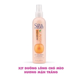 Xịt dưỡng lông chó mèo SPA Lavish by Tropiclean mùi hương thơm mát chống tia UV chai 236ml