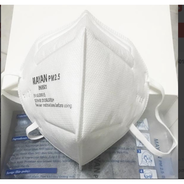 KHẨU TRANG MAYAN N95 TÚI 2 CÁI