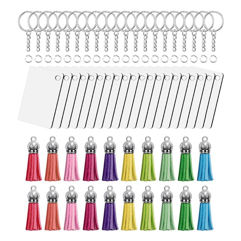 Set 80 Móc Khóa Da Kèm 20 / 20 Vòng Móc Khóa