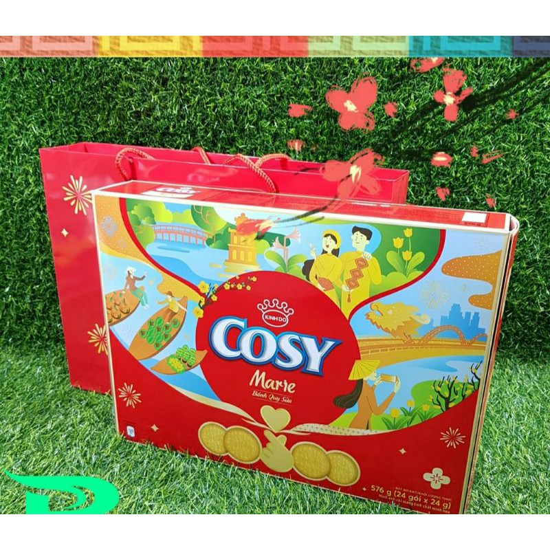 bánh cosy hộp 528g / 336g( kèm túi sách)