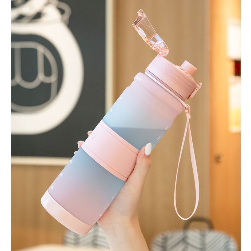 Bình Nước Thể Thao 1000ml Chất Lượng Cao Với Màu Sắc Thay Đổi Theo Nhiệt Độ