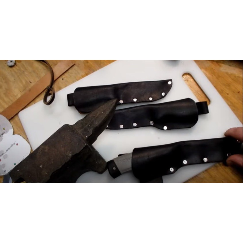 Bao da bò cho dao moraknive - moraknive leather sheath