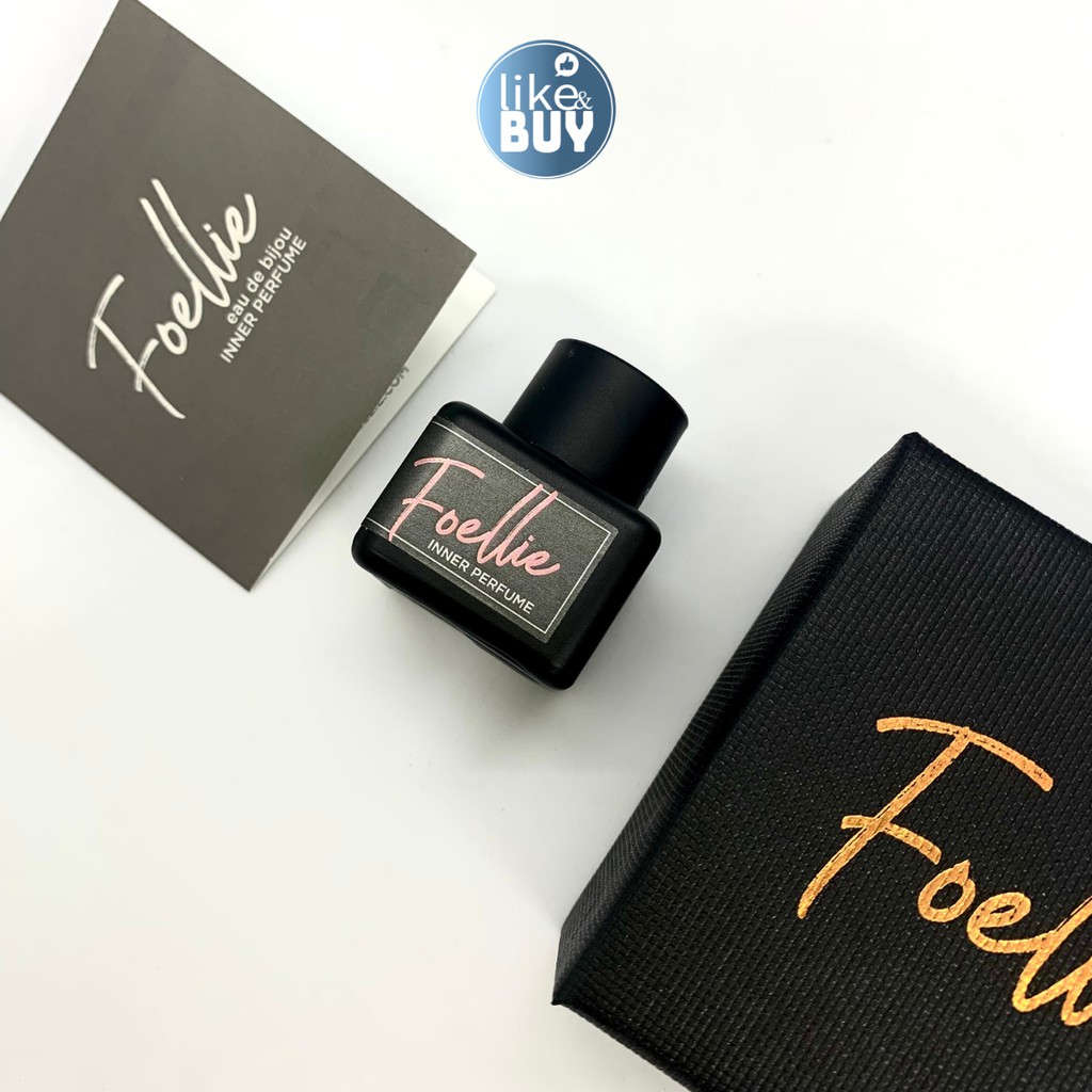 Nước hoa vùng kín Foellie Eau De Bijou màu đen mùi hương thơm lâu 5ml - hàng ngoại Like&Buy