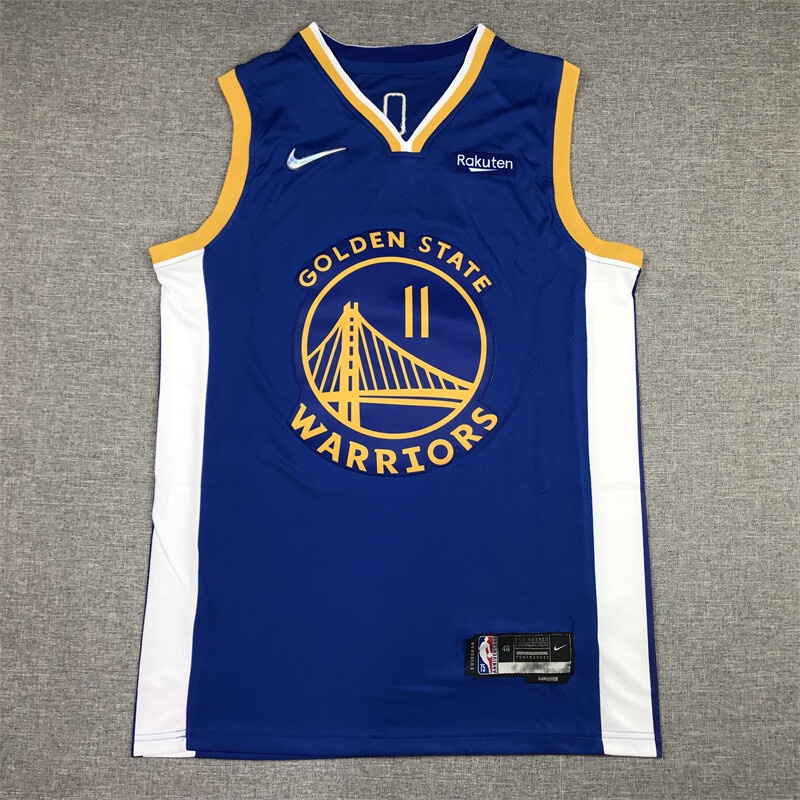 Áo Bóng Rổ NBA Gold State Warriors 2022 Cá Tính #Áo Bóng Rổ Màu Vàng Xanh Dương 11 Klay Thompson
