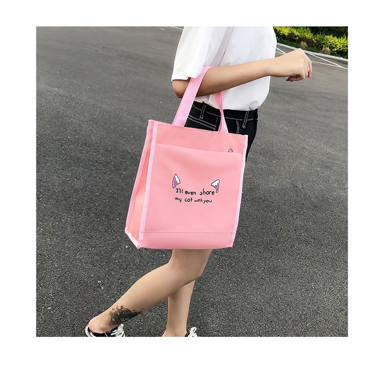 Ba Lô JASMIN NOIR Vải Canvas In Hình Thời Trang Cho Nữ