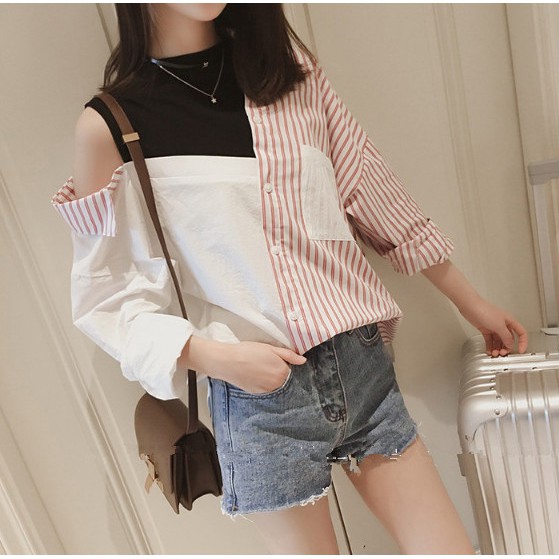 Women Blouse long sleeve loose shirts | BigBuy360 - bigbuy360.vn