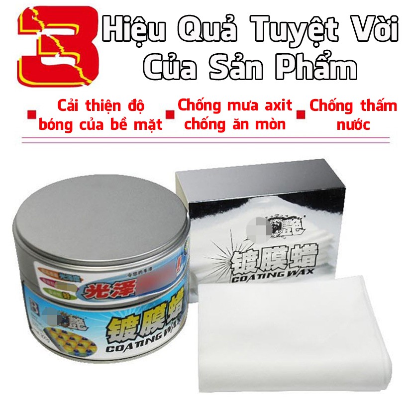 Sáp đánh bóng ô tô Botny Coating Wax bảo vệ bề mặt sơn chống tia cực tím trọng lượng 300g