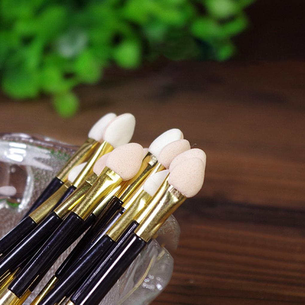 Set 10 Cọ Trang Điểm Phấn Mắt Hai Đầu Mút Xốp