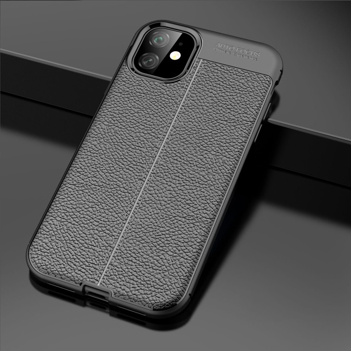 Ốp lưng iPhone 11 Pro silicon giả da Auto Focus