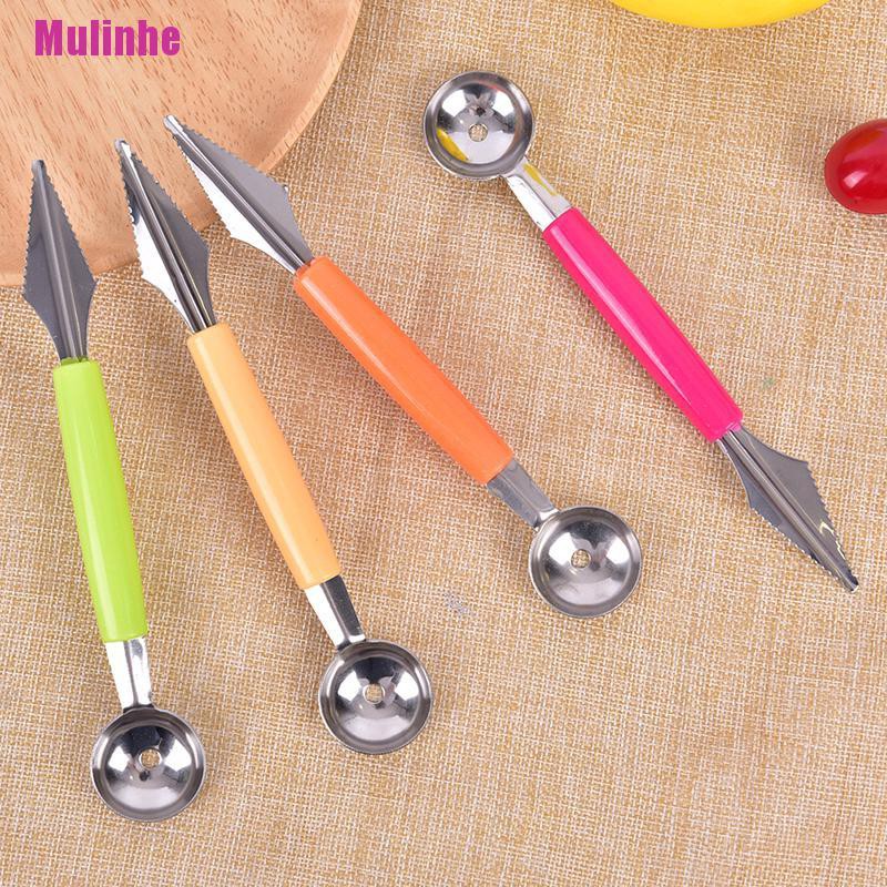 Muỗng Múc Kem / Trái Cây Bằng Thép Không Gỉ Thiết Kế Độc Đáo Tiện Dụng