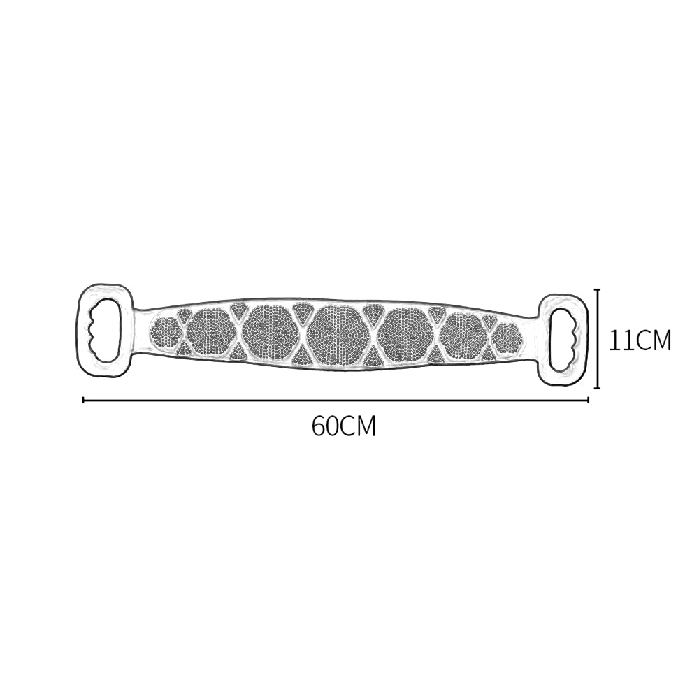 DÂY CỌ TẮM SILICON - Dây Chà Lưng 2 Mặt Bằng Silicon Siêu Mềm, Massage cơ thể mẫu mới