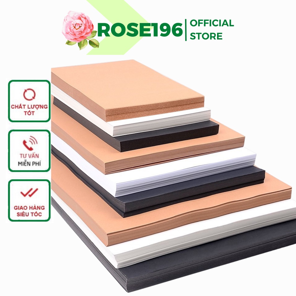 100 tờ giấy thủ công A4 70gsm tiện dụng ROSE196
