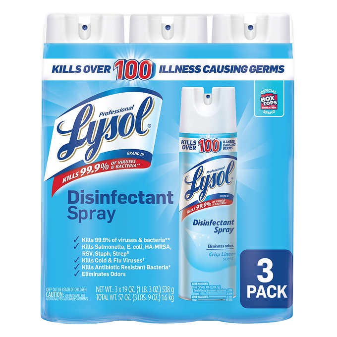 XỊT DIỆT KHUẨN BÊ MẶT LYSOL - LYSOL DISINFECTANT SPRAY 19OZ 538GRAM