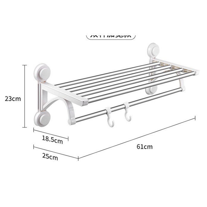 Giá Treo Khăn Nhà Tắm Oenon, Kệ Để Đồ Phòng Tắm 2 Tầng Đồ Gia Dụng Treo Khăn Dán Tường Thông Minh