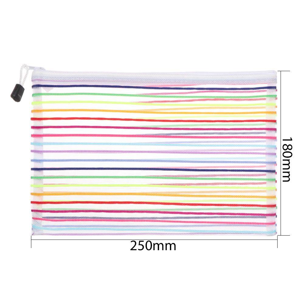 FAY 1 Túi Đựng Bút Bằng Nylon Màu Sắc Cầu Vồng
