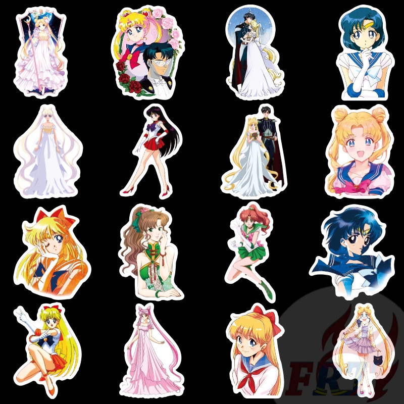 ❉ Sailor Moon - Series 03 Anime Stickers ❉ 50Pcs/Set DIY Fashion Luggage Laptop Skateboard Doodle Stickers