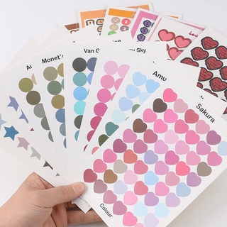 Sticker Chấm Tròn Nhiều Màu Trang Trí Sổ Tay