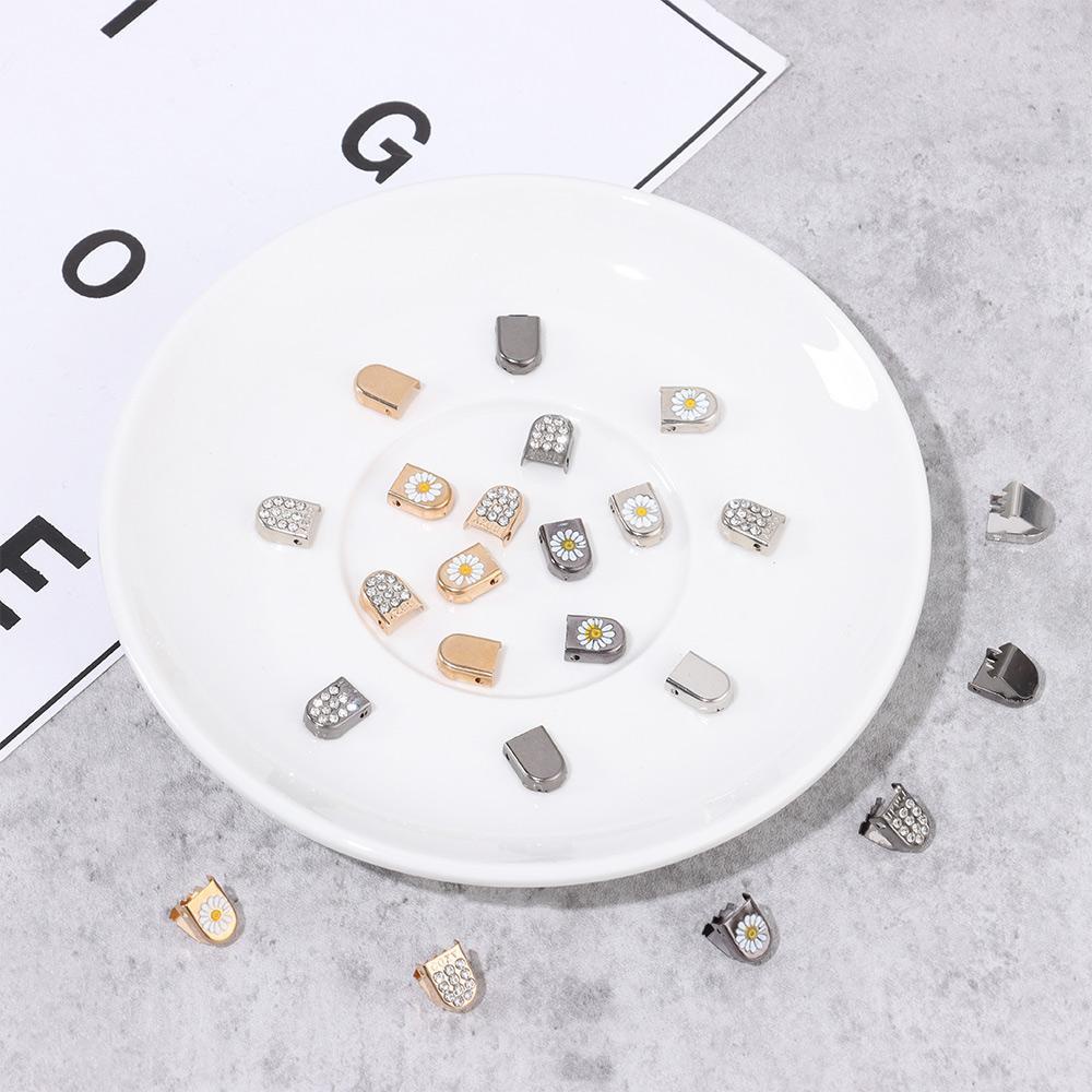 Set 10 Đầu Khóa Dây Giày Bằng Kim Loại Nhiều Màu Sắc DIY