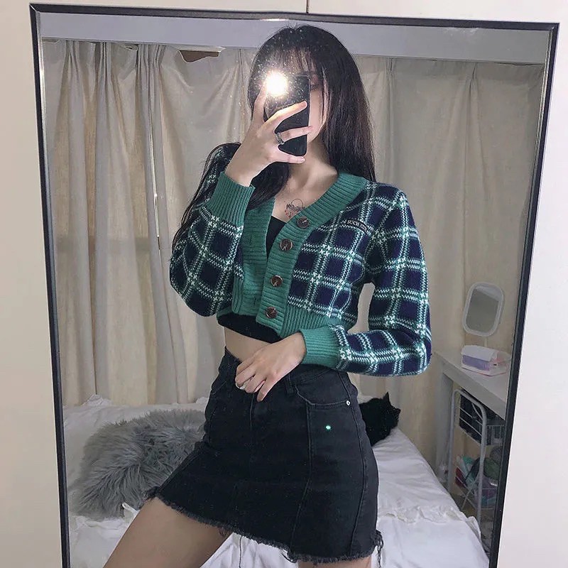 [ORDER] ÁO CARDIGAN CARO DÁNG NGẮN | BigBuy360 - bigbuy360.vn