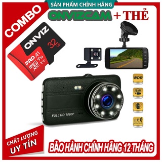 Camera hành trình ô tô ONVIZCAM trước sau CX5 Full HD 1080P mẫu mới, ống kính kép siê thumbnail