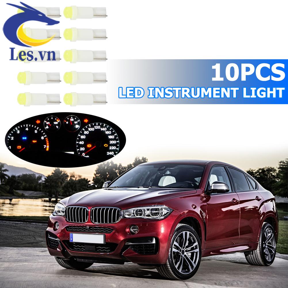 Set 10 Bóng Đèn LED T5 3D COB Cho Xe Hơi