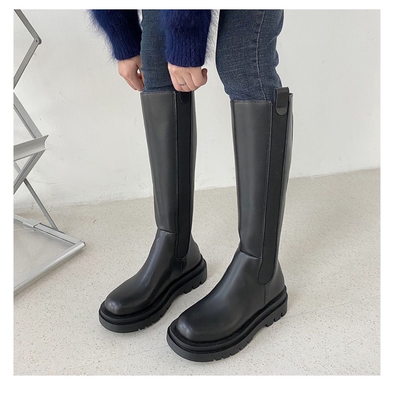 Giày bốt đùi nữ đế bánh mì cá tính Eudora899 BĐ30