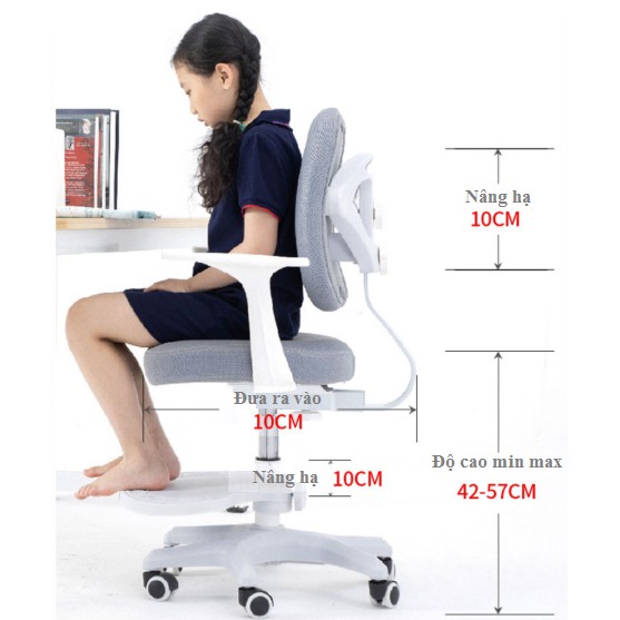 (FreeShip) Ghế học chống cận chống gù HG004 (Tặng đai chống gù) | BigBuy360 - bigbuy360.vn