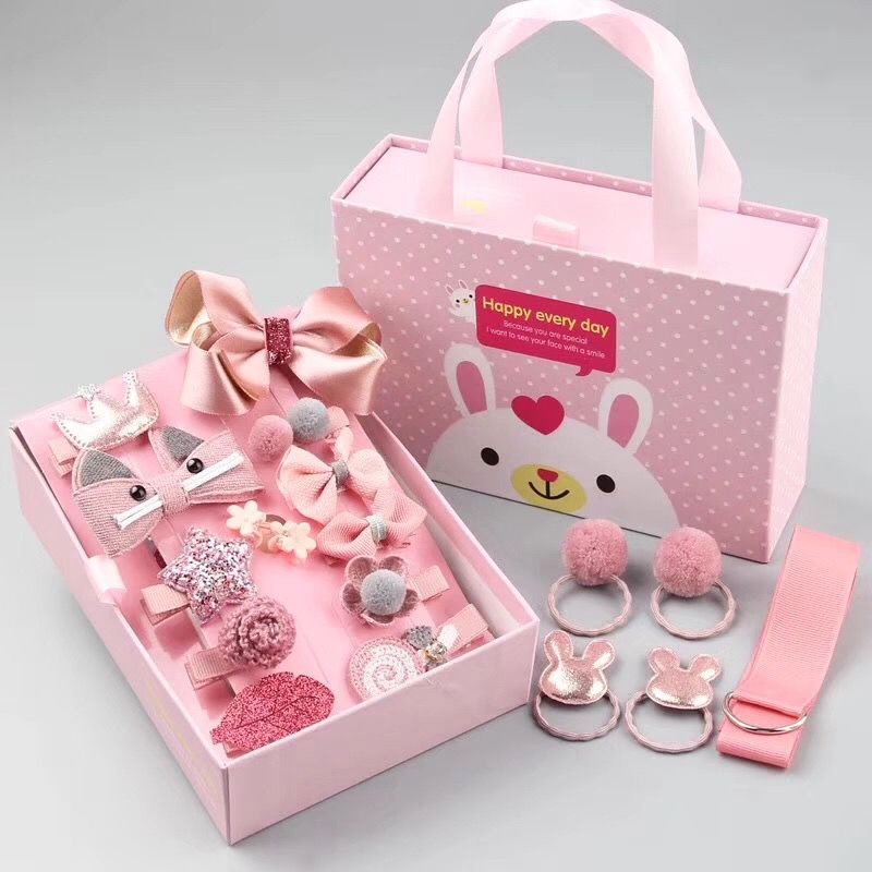 Set 18 Kẹp Tóc Dễ Thương Cho Bé Gái