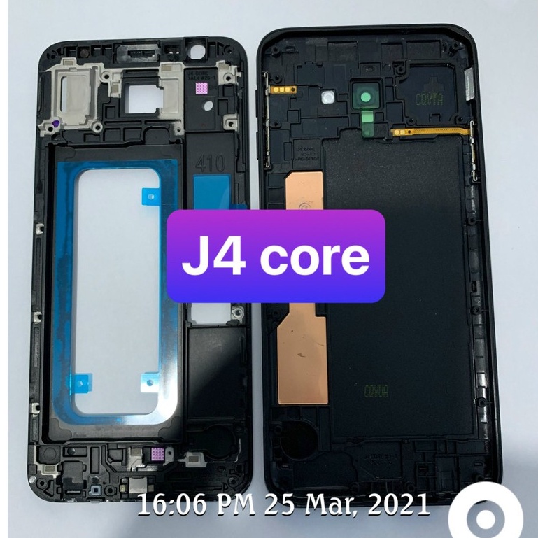 bộ vỏ samsung J4 core - gồm lưng,sườn,phím,kính camera