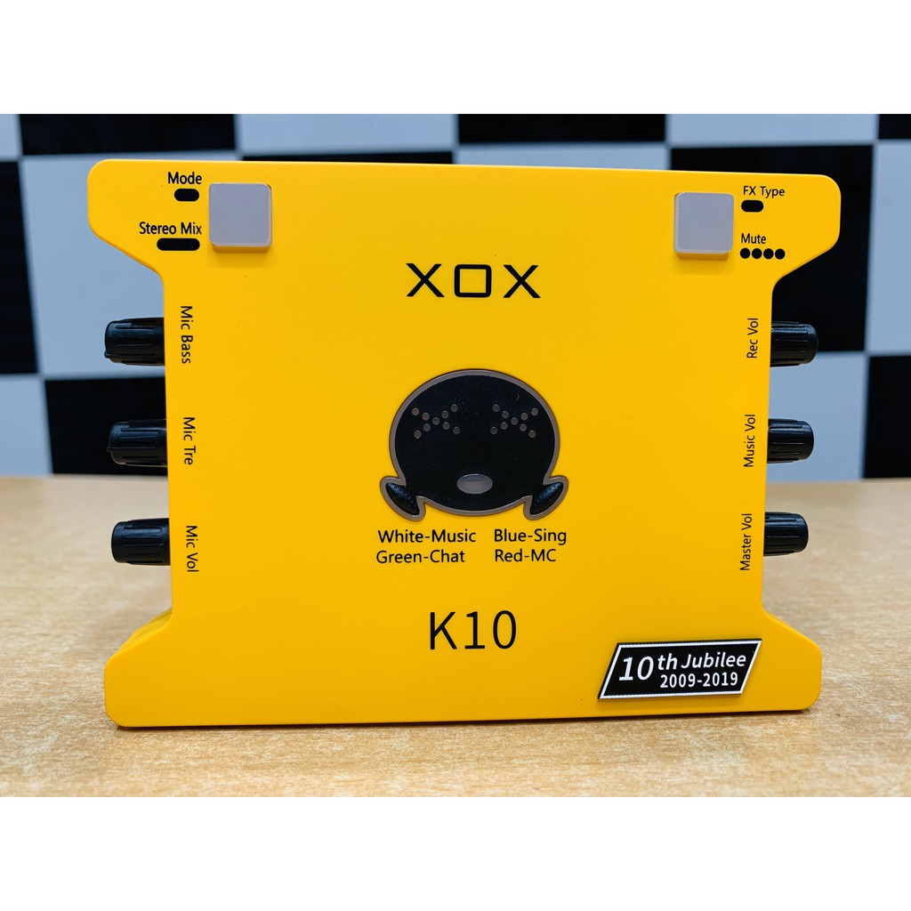 SOUNDCARD XOX K10 (10th) Jubilee - Phiên Bản Giới Hạn Kỷ Niệm 10 Năm XOX - K10 2020 Phiên Bản Quốc Tế ( Ảnh Thật )