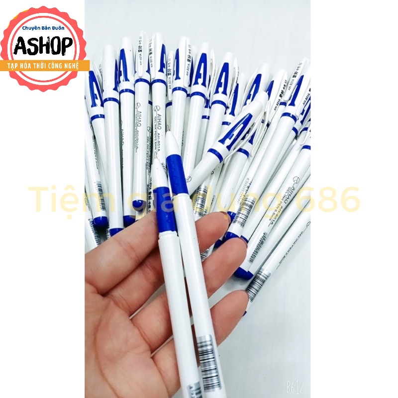 Hộp 12 bút gel chữ A AIHAO màu đen xanh💙đỏ❤️️ tím💜  🌈 ASHOP - TẠP HÓA THỜI CÔNG NGHỆ