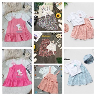 ĐẦM VÁY YẾM TIỂU THƯ VẢI LINEN ĐŨI SIZE ĐẠI BÉ GÁI HAIVANCO cho bé từ 12 đến 38 kg MỀM MẠI THOÁNG MÁT ĐI HỌC ĐI CHƠI ĐẸP