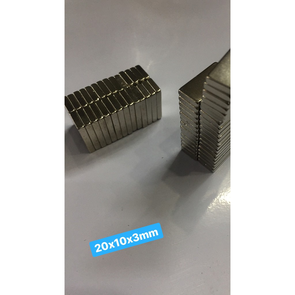 Nam châm đất hiếm 20x10x3mm