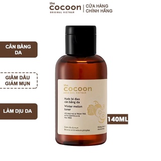 Nước bí đao cân bằng da Cocoon 140ml giảm dầu và mụn ẩn