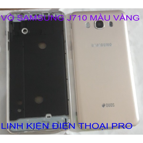 VỎ SAMSUNG J710 MÀU VÀNG