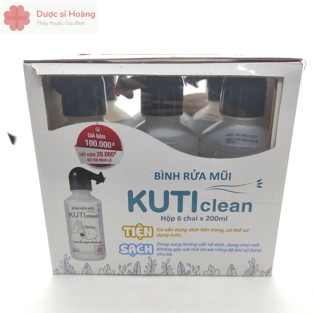 Bình Rửa Mũi Kuti Clean Chai 200ml