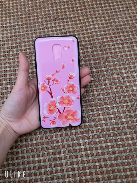 Ốp lưng bóng Hoa đào sam sung J6 (2018)
