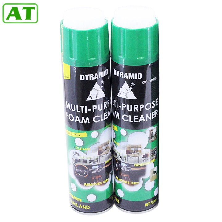 Combo 2 Chai Xịt Bọt Đa Năng Vệ Sinh Ghế Da Nội Thất Ô Tô Foam Cleaner Màu Xanh