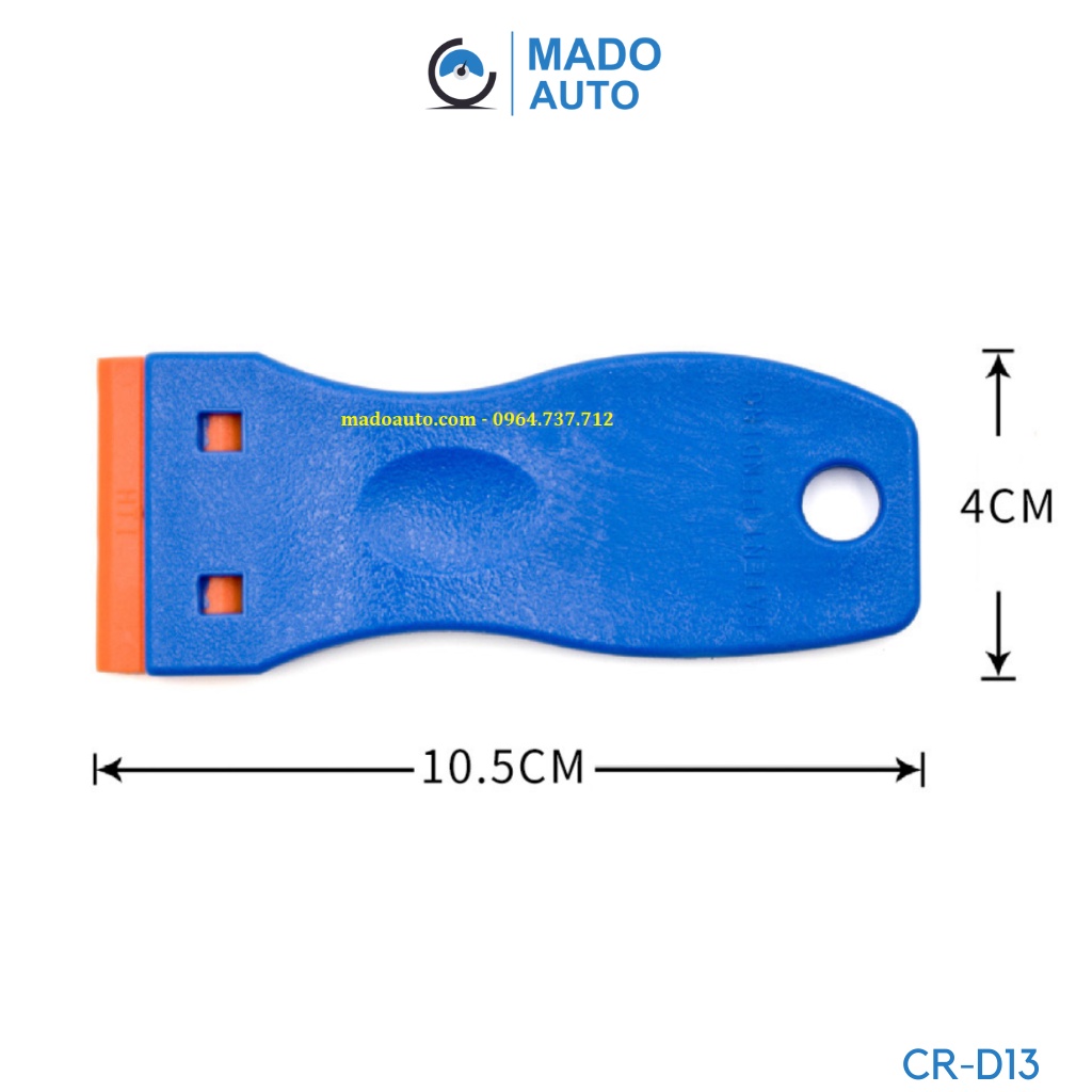Dụng cụ đẩy keo dán Film cách nhiệt cũ kính xe ô tô, lưỡi nhựa MADO AUTO CR-D13