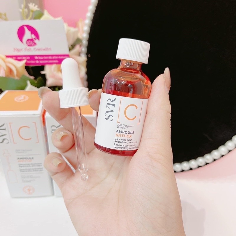 TINH CHẤT VITAMIN C SVR  AMPOULE ANTI-OX 20% OPTIMIZED VITC SERUM SÁNG DA VÀ NGỪA LÃO HÓA 30ML