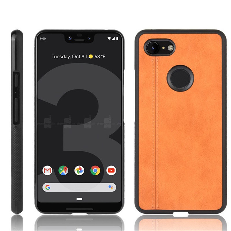 Ốp điện thoại da PU cứng cho Google Pixel 3 / Pixel 3 XL