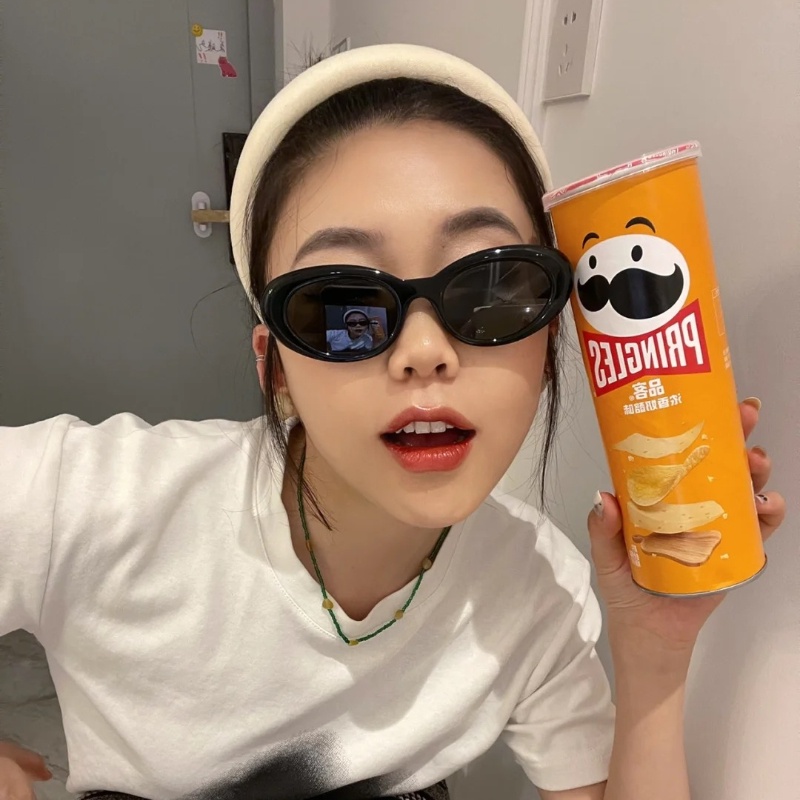 Kính Mát Gọng Oval Thời Trang Cổ Điển